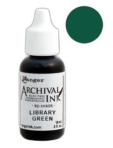 Archival Ink™ Pads Re-Inker Library Green, 0.5oz Ink Archival Ink 