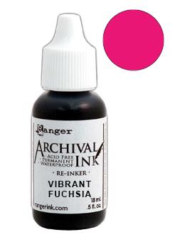 Archival Ink™ Pads Re-Inker Vibrant Fuchsia, 0.5oz Ink Archival Ink 