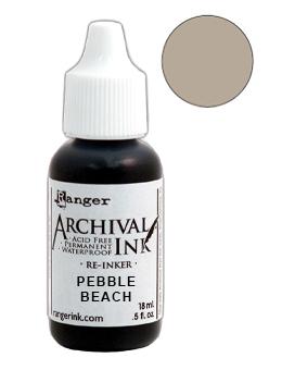 Archival Ink™ Pads Re-Inker Pebble Beach, 0.5oz Ink Archival Ink 