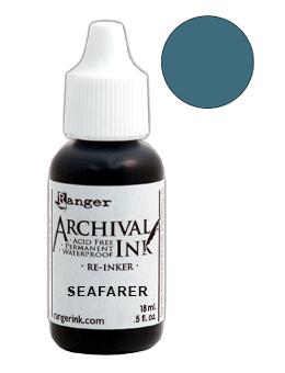 Archival Ink™ Pads Re-Inker Seafarer, 0.5oz Ink Archival Ink 