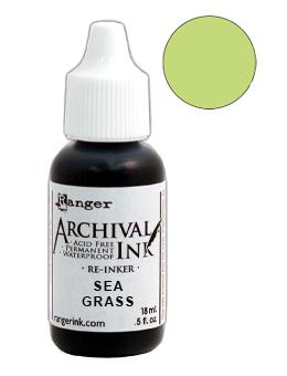 Archival Ink™ Pads Re-Inker Sea Grass, 0.5oz Ink Archival Ink 