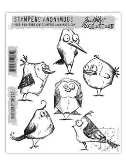 Tim Holtz® Stampers Anonymous - Cling Mount Stamps - Bird Crazy Stamps Tim Holtz Other 