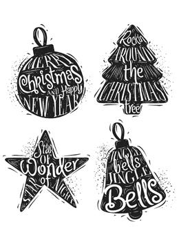 Tim Holtz Stampers Anonymous CARVED CHRISTMAS #2 Ranger Ink 