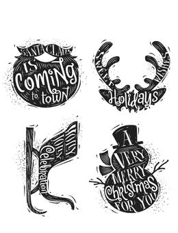 Tim Holtz Stampers Anonymous CARVED CHRISTMAS #3 Ranger Ink 