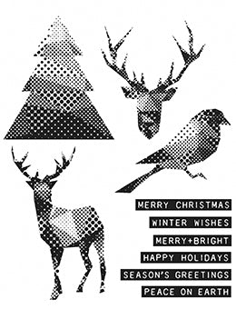 Tim Holtz® Stampers Anonymous Modern Christmas Stamp