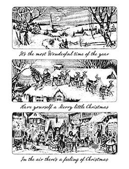 Tim Holtz Cling Mount Stamp Holiday Scenes Stampers Anonymous Tim Holtz Other 