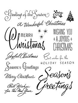 Tim Holtz Cling Mount Stamp Christmas Time #3 Stampers Anonymous Tim Holtz Other 