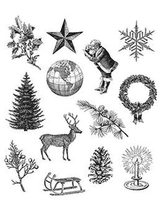 Tim Holtz Cling Mount Stamp Holiday Things Stampers Anonymous Tim Holtz Other 