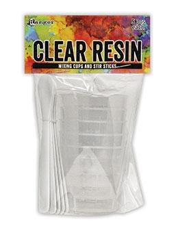 Ranger Clear Resin Mixing Cups and Stir Sticks, 5pc Tools & Accessories Ranger Ink 