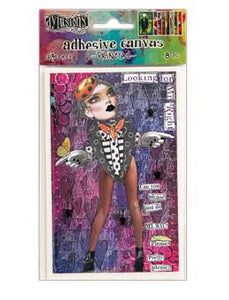 Dylusions Adhesive Canvas Printed 2, 8pc Ephemera & Image Assortments Dylusions 