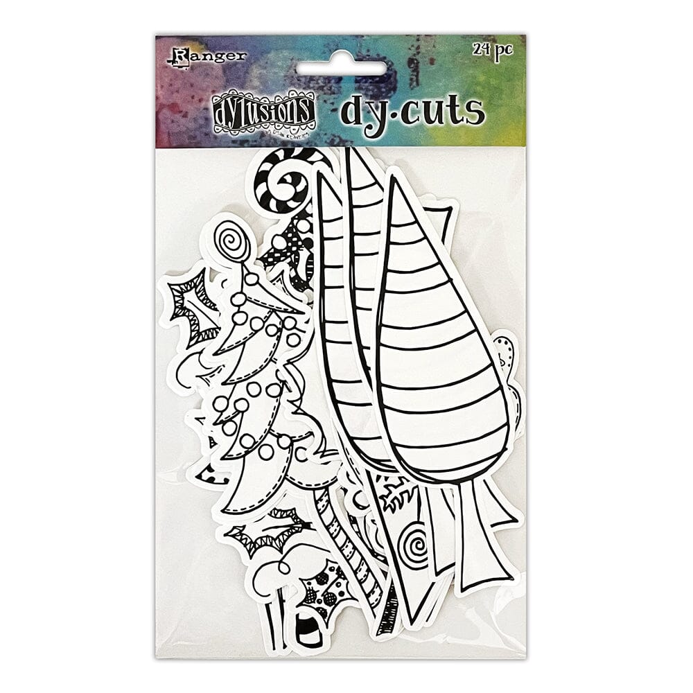 Dylusions Christmas Dycuts - Me Trees Creative Dyary Dylusions 