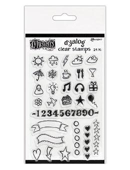 Dylusions Dyalog Clear Stamps - The Full Package Dyalog Dylusions 
