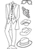 Dylusions Couture Clear Stamp A Day at the Races Set Dylusions 