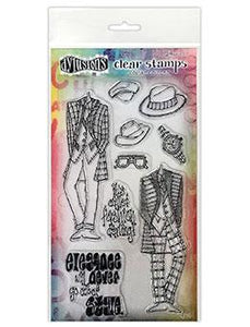 Dylusions Couture Clear Stamp A Day at the Races Duo Set Dylusions 
