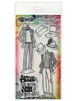Dylusions Couture Clear Stamp Man About Town Duo Set Dylusions 