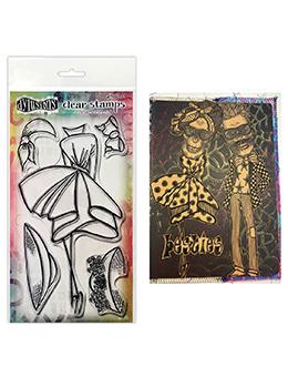 Dylusions Couture Clear Stamp Walk In The Park Set Dylusions 