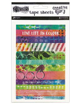 Dylusions Creative Dyary Tape Sheets Creative Dyary Dylusions 