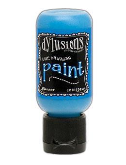 Dylusions Flip Cap Paint Blue Hawaiian, 1oz Paint Dylusions 