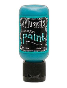 Dylusions Flip Cap Paint Blue Lagoon, 1oz Paint Dylusions 