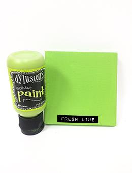 Dylusions Flip Cap Paint Fresh Lime, 1oz Paint Dylusions 