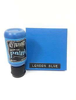 Dylusions Flip Cap Paint London Blue, 1oz Paint Dylusions 