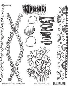 Dylusions Cling Mount Stamps Anatomy of a Page Stamps Dylusions 