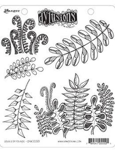 Dylusions Cling Mount Stamps Oodles of Foliage Stamps Dylusions 