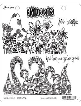 Dylusions Cling Mount Stamps Just Breathe Stamps Dylusions 