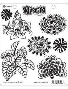 Dylusions Cling Mount Stamps Foliage Fillers Stamps Dylusions 