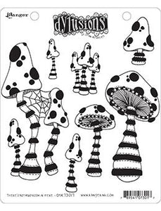 Dylusions Cling Mount Stamps There's Not Mushroom in Here! Stamps Dylusions 