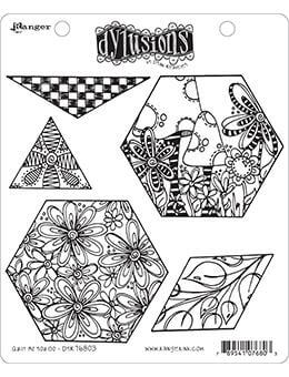 Dylusions Cling Mount Stamps Quilt As You Go Stamps Dylusions 