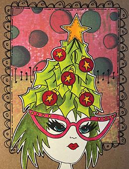 Dylusions Cling Mount Stamps Tree Topper Stamps Dylusions 