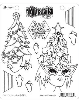 Dylusions Cling Mount Stamps Tree Topper Stamps Dylusions 