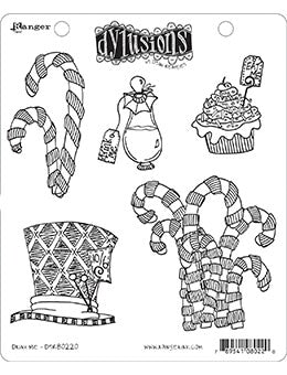 Dylusions Cling Mount Stamps Drink Me Stamps Dylusions 