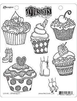 Dylusions Cling Mount Stamps Eat Me Stamps Dylusions 