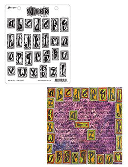 Dylusions Cling Mount Stamps Alphablock Stamps Dylusions 