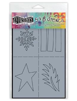 Dylusions Stencils Shapes Stencil Dylusions Small 5 x 8 Inches 