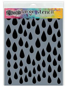 Dylusions Stencils Raindrops Stencil Dylusions Large 9 x 12 Inches 