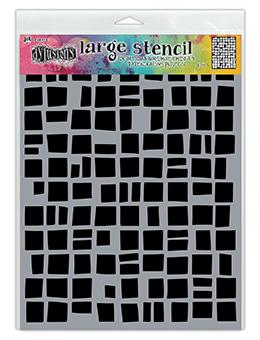 Dylusions Stencils Betsy's Block Stencil Dylusions Large 9 x 12 