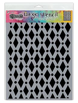 Dylusions Stencils Court Jester Stencil Dylusions Large 9 x 12 