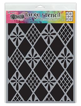 Dylusions Stencil Diamonds Are Forever Stencil Dylusions Large 9 x 12 