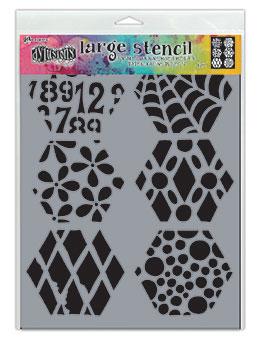 Dylusions Stencil Large Quilt N More Stencil Dylusions 