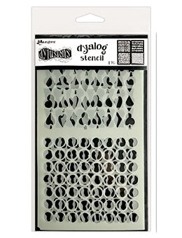 Dyan Reaveley's Dylusions Stencils 9X12-Tree Border