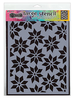 Dylusions Stencil Star Flurry Stencil Dylusions Large 9 x 12 Inches 