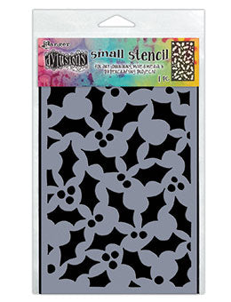 Dylusions Stencil Jolly Holly Stencil Dylusions Small 5 x 8 Inches 