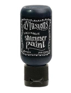 Dylusions Shimmer Paint Black Marble, 1oz Paint Dylusions 