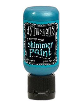 Dylusions Shimmer Paint Calypso Teal, 1oz Paint Dylusions 