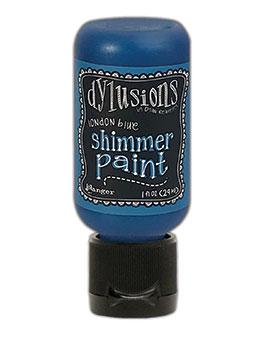 Dylusions Shimmer Paint London Blue, 1oz Paint Dylusions 