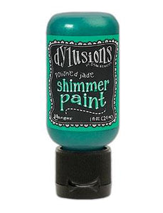 Dylusions Shimmer Paint Polished Jade, 1oz Paint Dylusions 