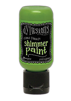 Dylusions Shimmer Paint Island Parrot, 1oz Paint Dylusions 